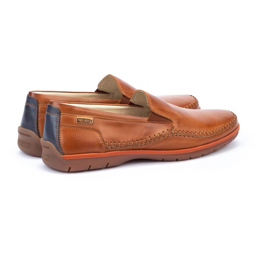 Men's Pikolinos MARBELLA Moccasins Brown | NZ I05821A